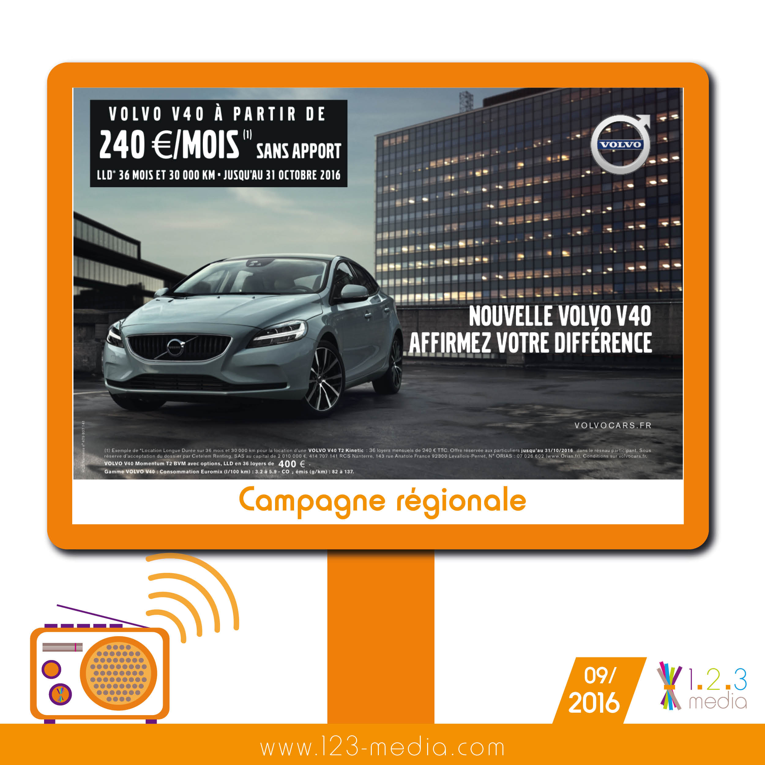Campagne régionale Volvo V40