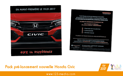 Pack Pré lancement Nouvelle Honda Civic